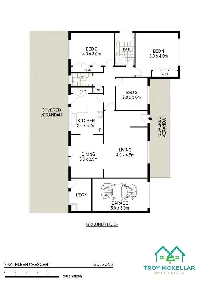 Floorplan of Homely house listing, 7 Kaylene Crs, Gulgong NSW 2852