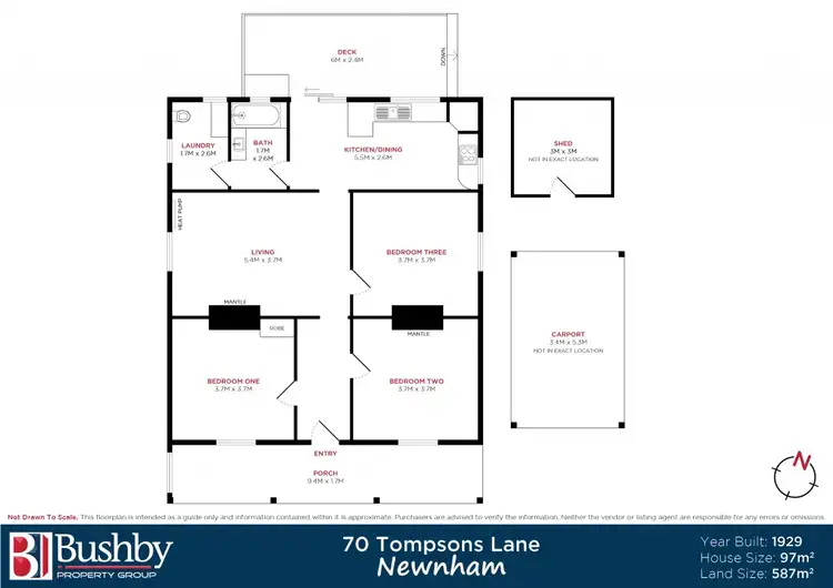 Floorplan of Homely house listing, 70 Tompsons Lane, Newnham TAS 7248
