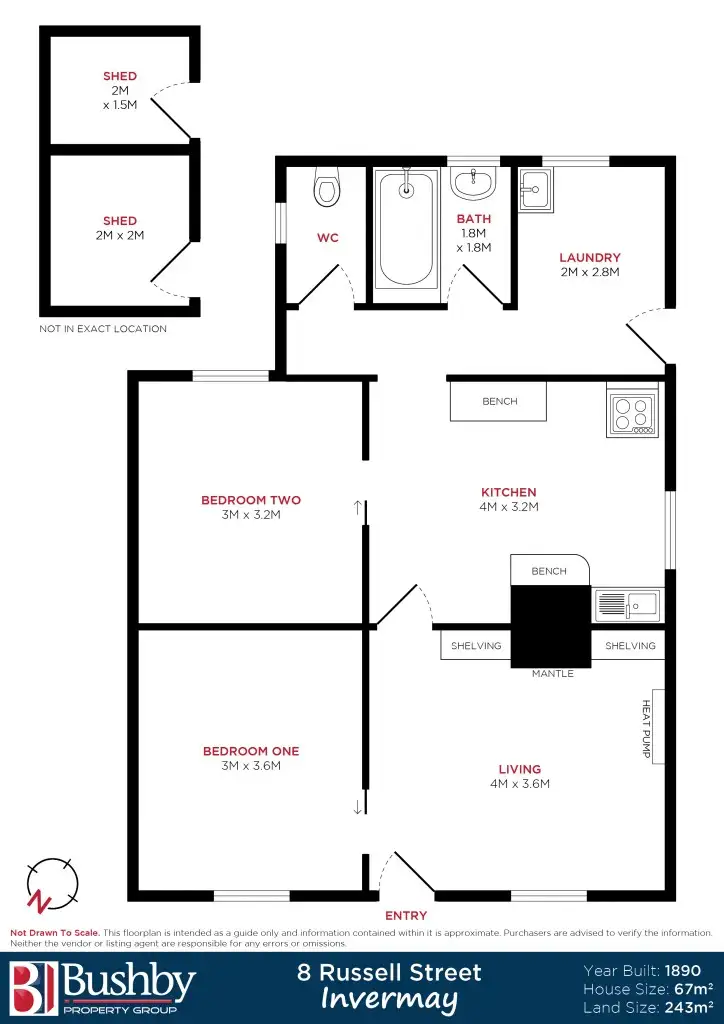 Floorplan of Homely house listing, 8 Russell Street, Invermay TAS 7248