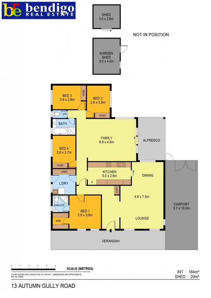 Floorplan of Homely house listing, 13 Autumn Gully Road, Spring Gully VIC 3550