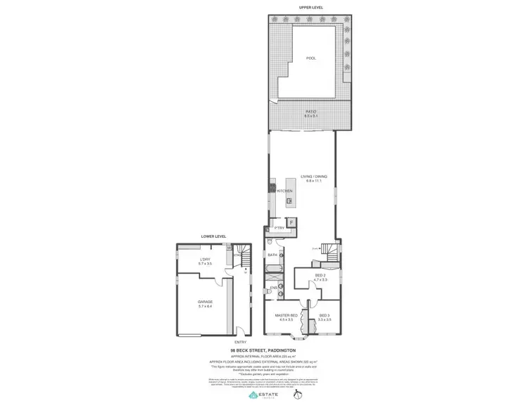 Floorplan of Homely house listing, 98 Beck Street, Paddington QLD 4064