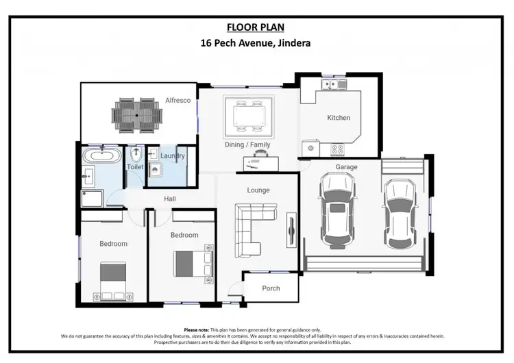 Floorplan of Homely house listing, 16 Pech Avenue, Jindera NSW 2642