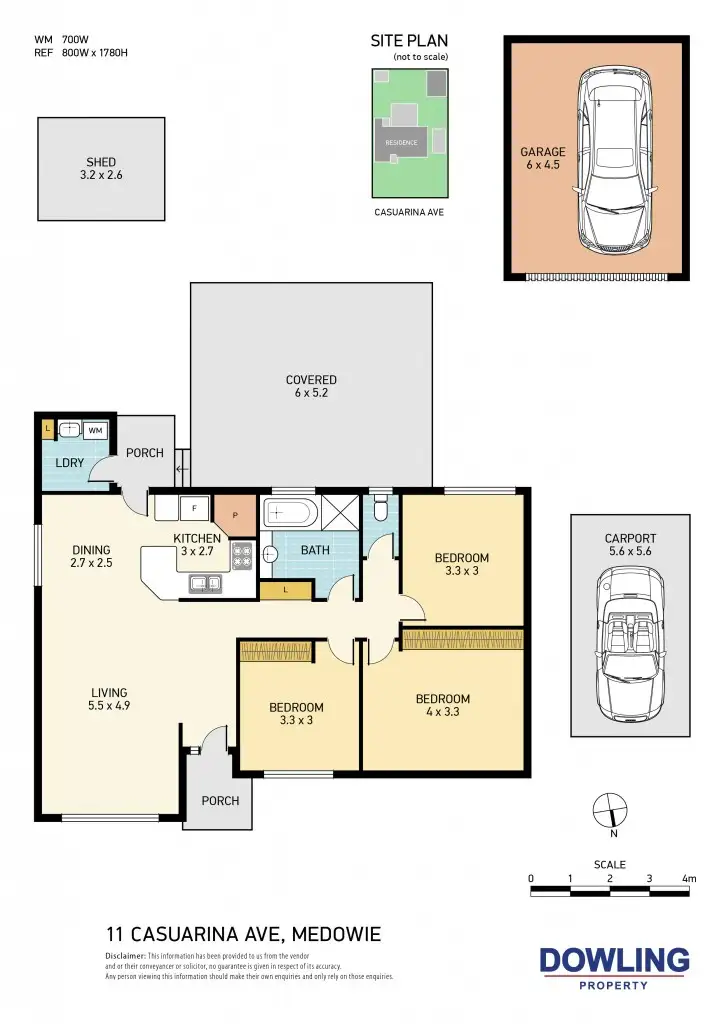 Floorplan of Homely house listing, 11 CASUARINA AVENUE, Medowie NSW 2318