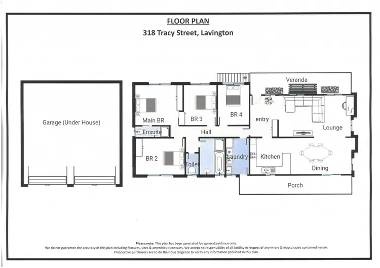 Floorplan of Homely house listing, 318 Tracy Street, Lavington NSW 2641