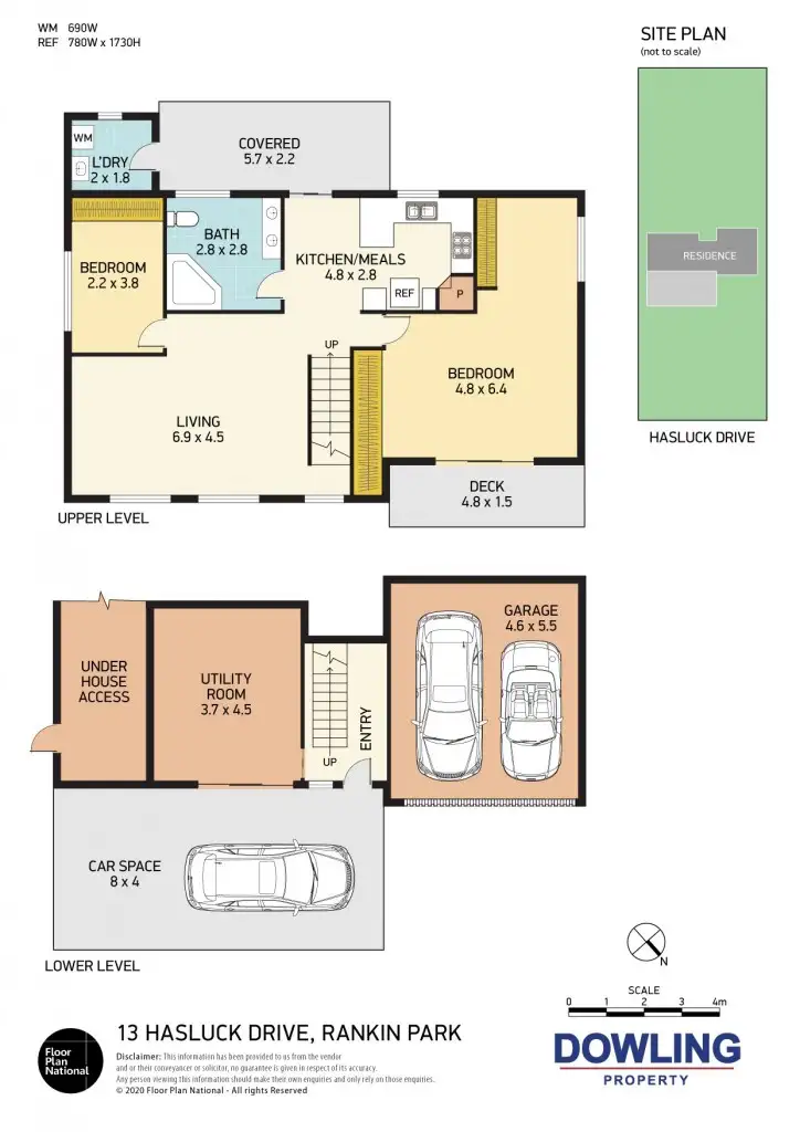 Floorplan of Homely house listing, 13 Hasluck Drive, Rankin Park NSW 2287