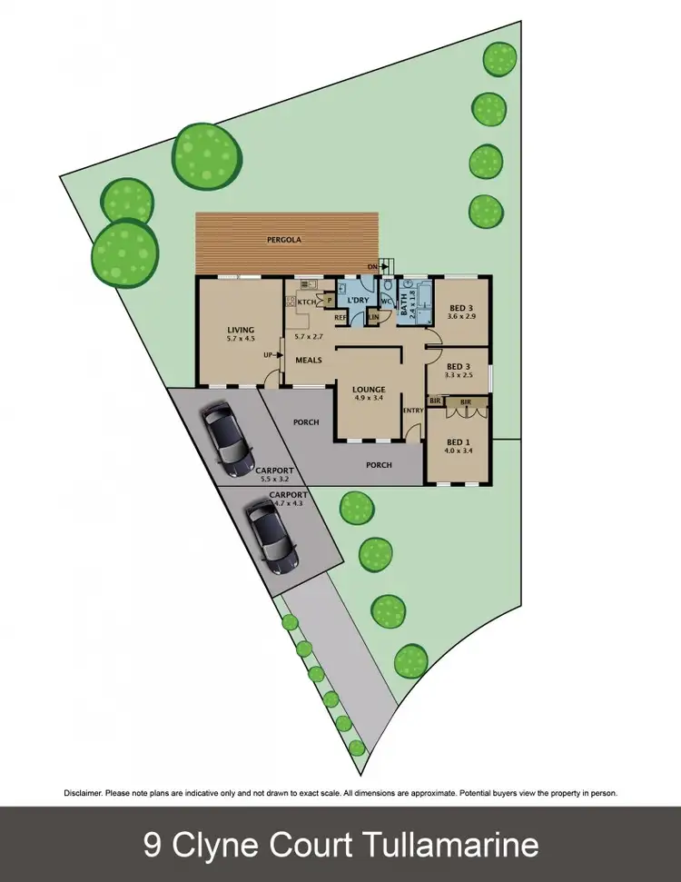 Floorplan of Homely house listing, 9 Clyne Court, Tullamarine VIC 3043