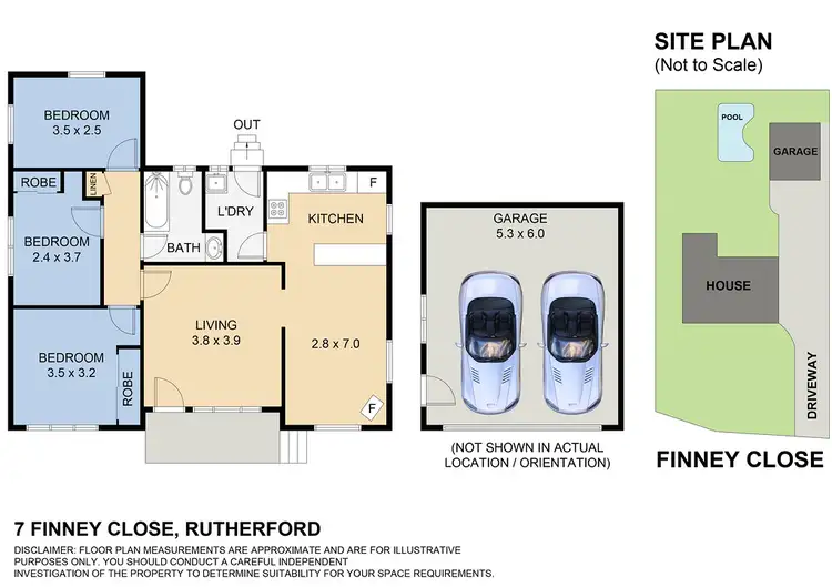 Floorplan of Homely house listing, 7 Finney Close, Rutherford NSW 2320