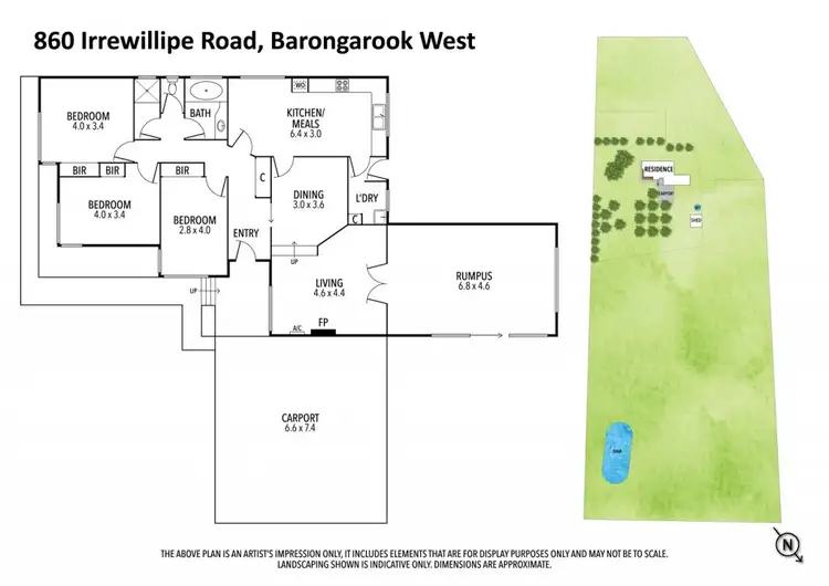 Floorplan of Homely rural property listing, 860 Irrewilipe Road, Barongarook West VIC 3249