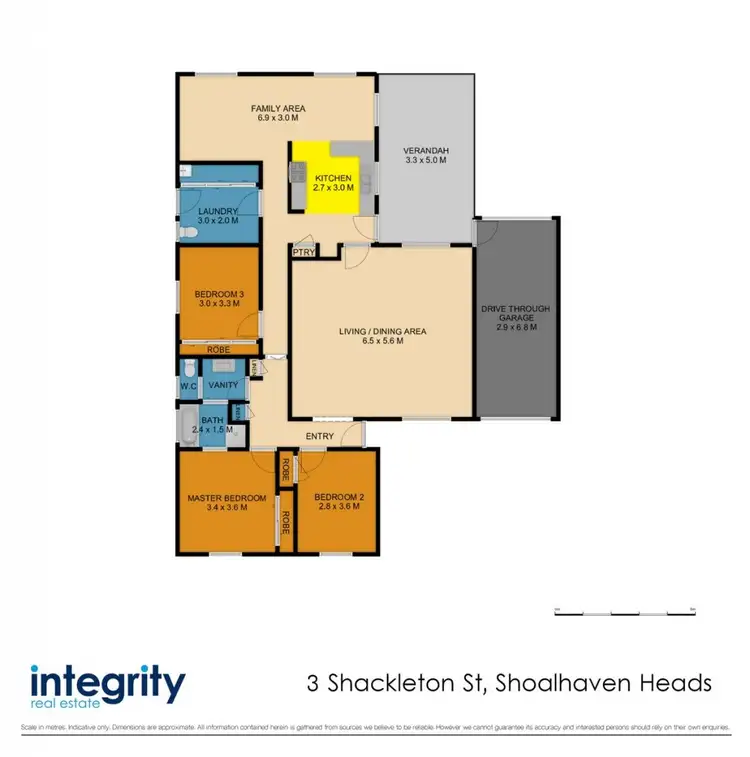 Floorplan of Homely house listing, 3 Shackleton Street, Shoalhaven Heads NSW 2535