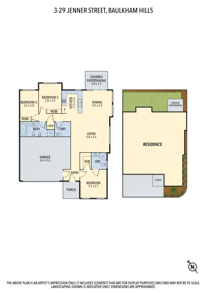 Floorplan of Homely villa listing, 3/29 Jenner Street, Baulkham Hills NSW 2153