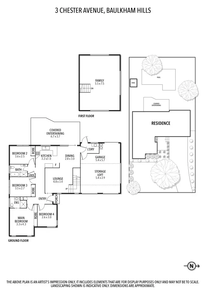 Floorplan of Homely house listing, 3 Chester Avenue, Baulkham Hills NSW 2153