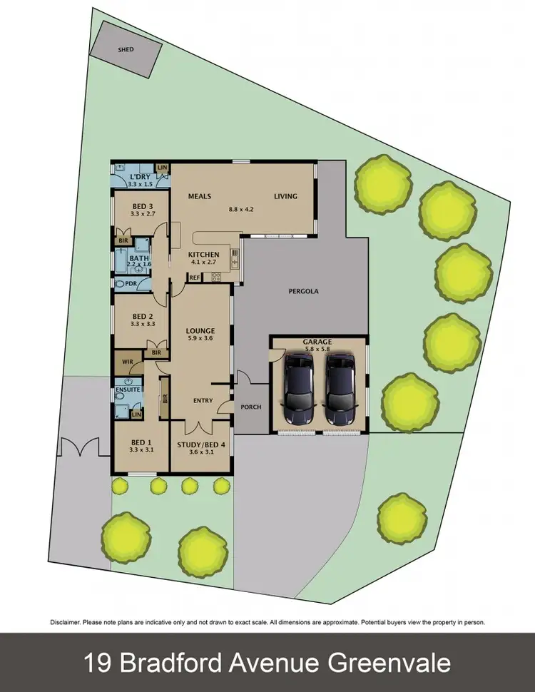 Floorplan of Homely house listing, 19 Bradford Avenue, Greenvale VIC 3059