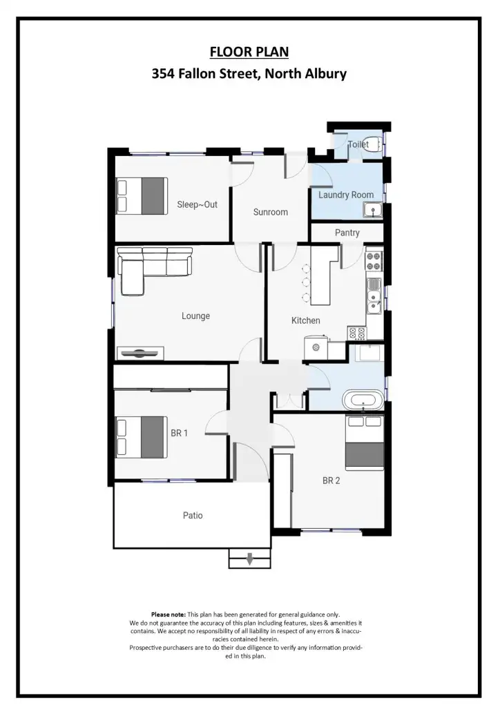 Floorplan of Homely house listing, 354 Fallon Street, North Albury NSW 2640