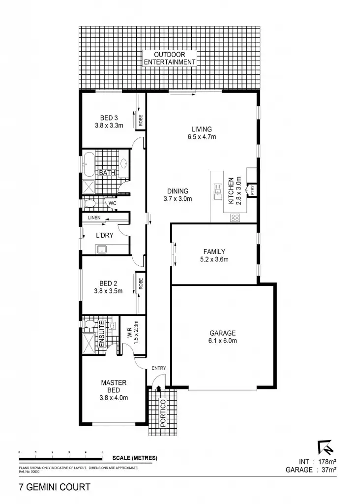 Floorplan of Homely house listing, 7 Gemini Court, Golden Square VIC 3555