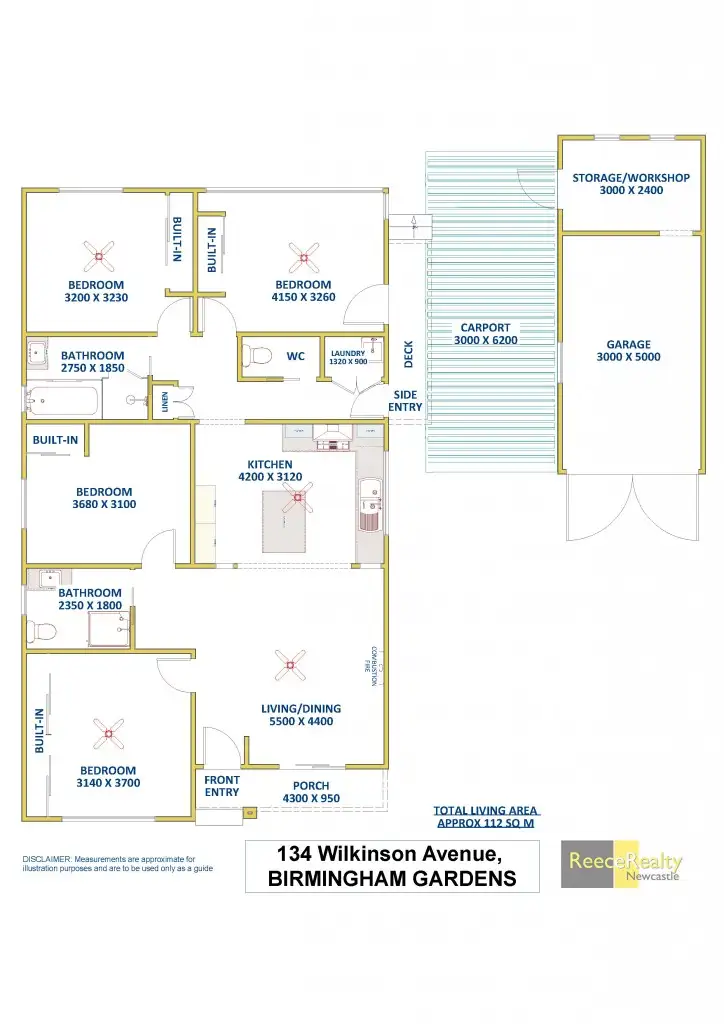 Floorplan of Homely house listing, 134 Wilkinson Avenue, Birmingham Gardens NSW 2287