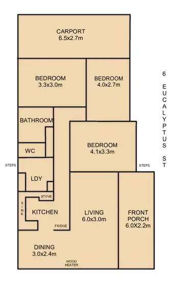 Floorplan of Homely house listing, 6 Eucalyptus Street, Killarney QLD 4373