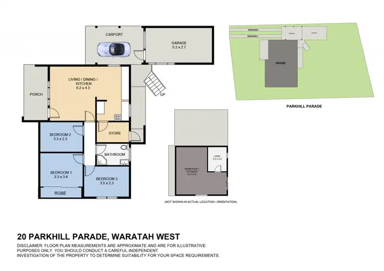 Floorplan of Homely house listing, 20 Parkhill Parade, Waratah West NSW 2298