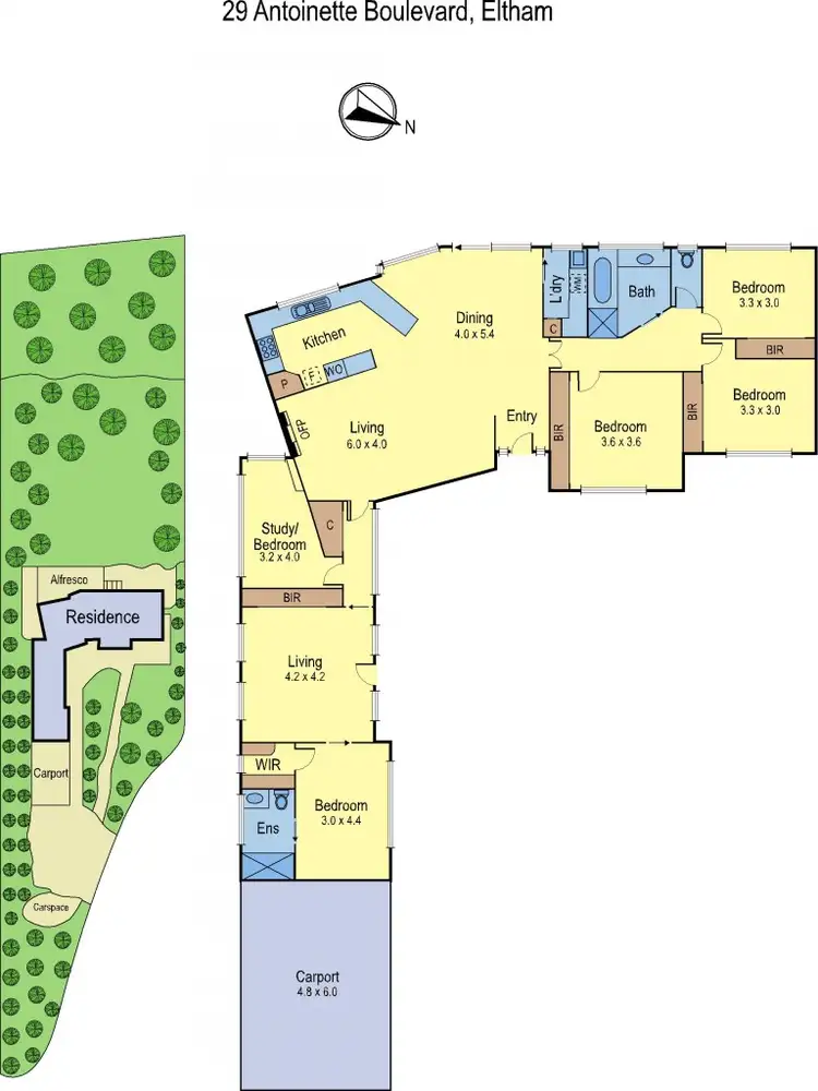 Floorplan of Homely house listing, 29 Antoinette Boulevard, Eltham VIC 3095