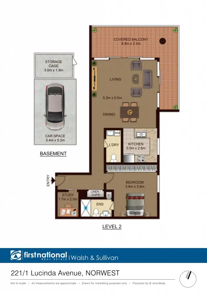 Floorplan of Homely apartment listing, 221/1 Lucinda
Avenue, Norwest NSW 2153