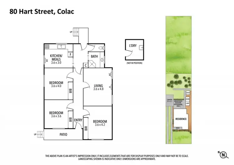 Floorplan of Homely house listing, 80 Hart Street, Colac VIC 3250