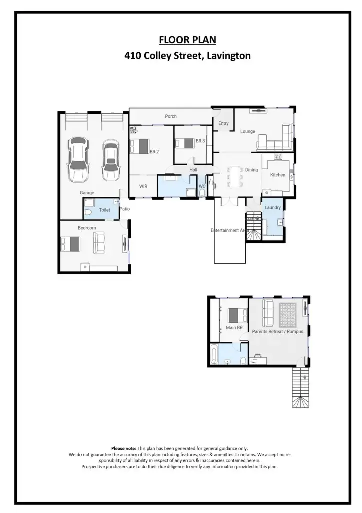 Floorplan of Homely house listing, 410 Colley Street, Lavington NSW 2641