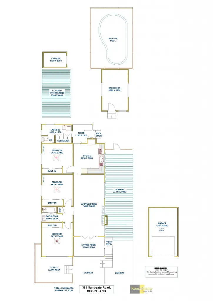 Floorplan of Homely house listing, 394 Sandgate Road, Shortland NSW 2307