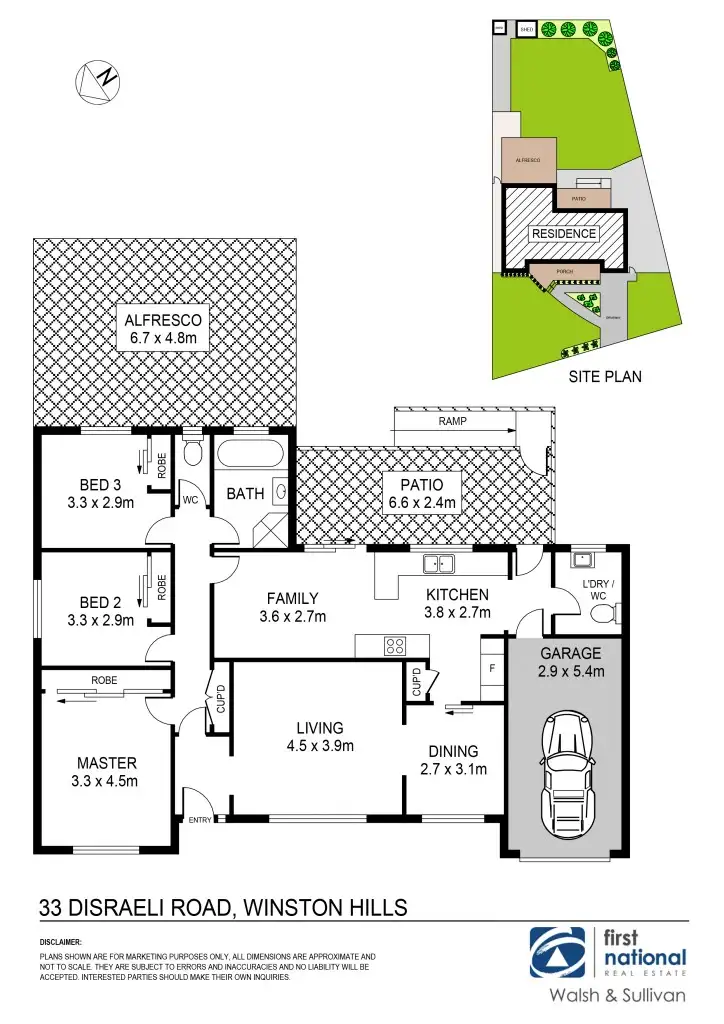 Floorplan of Homely house listing, 33 Disraeli Road, Winston Hills NSW 2153