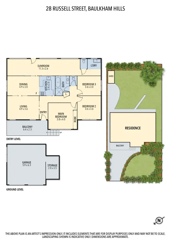 Floorplan of Homely house listing, 28 Russell Street, Baulkham Hills NSW 2153