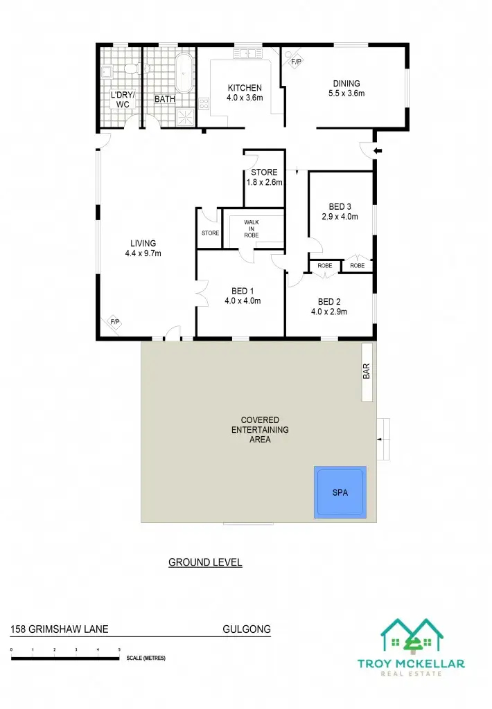 Floorplan of Homely rural property listing, 158 Grimshaw Lane, Gulgong NSW 2852