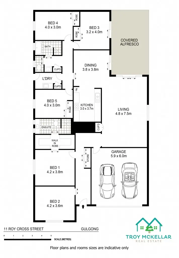 Floorplan of Homely house listing, 11 Roy Cross Place, Gulgong NSW 2852
