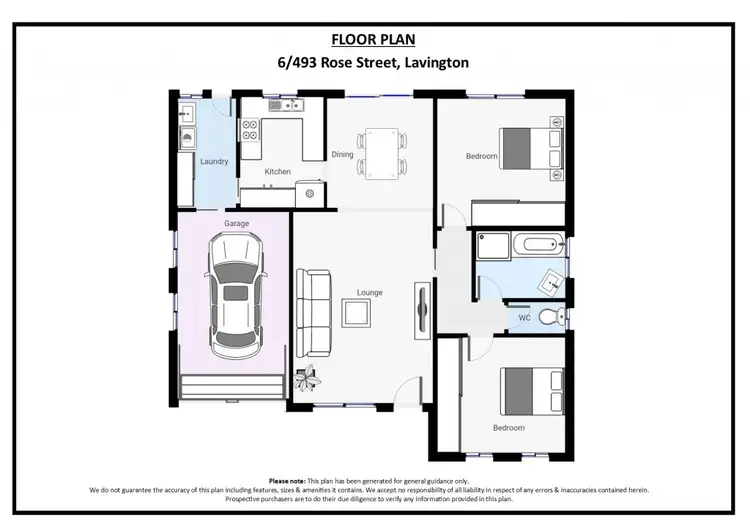 Floorplan of Homely townhouse listing, 6/493 Rose Street, Lavington NSW 2641