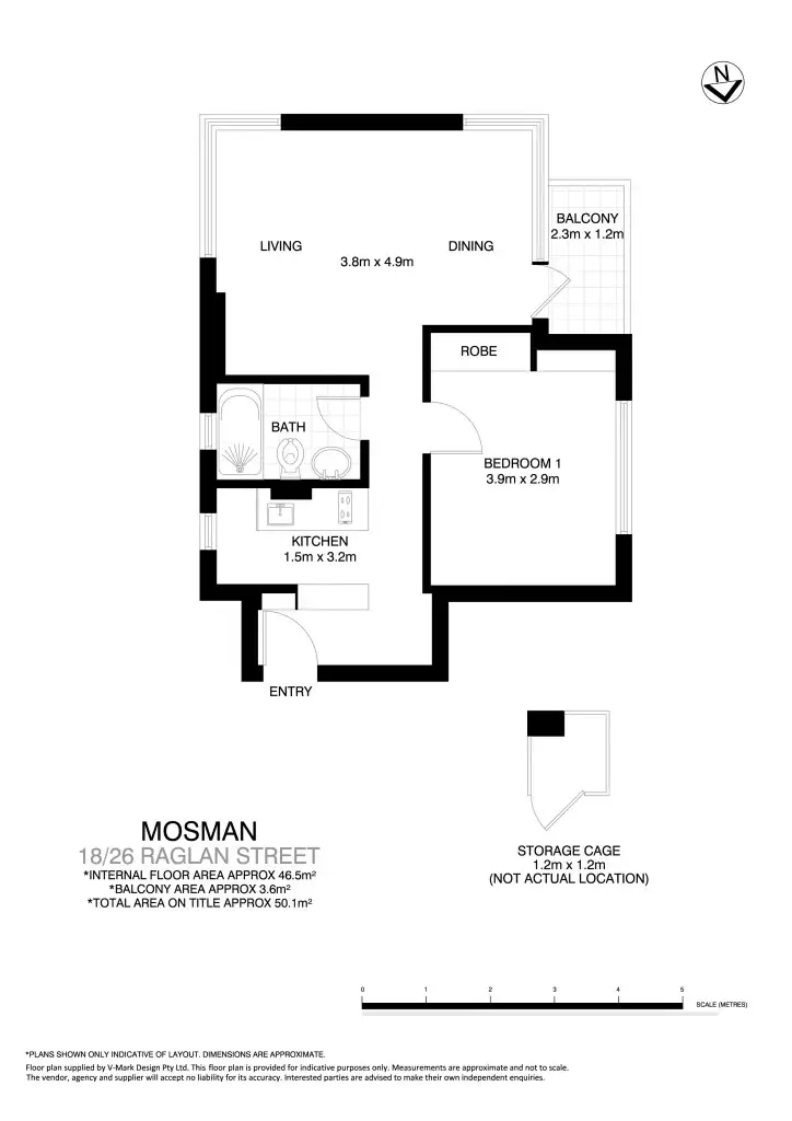 Floorplan of Homely apartment listing, 18/26 Raglan Street, Mosman NSW 2088
