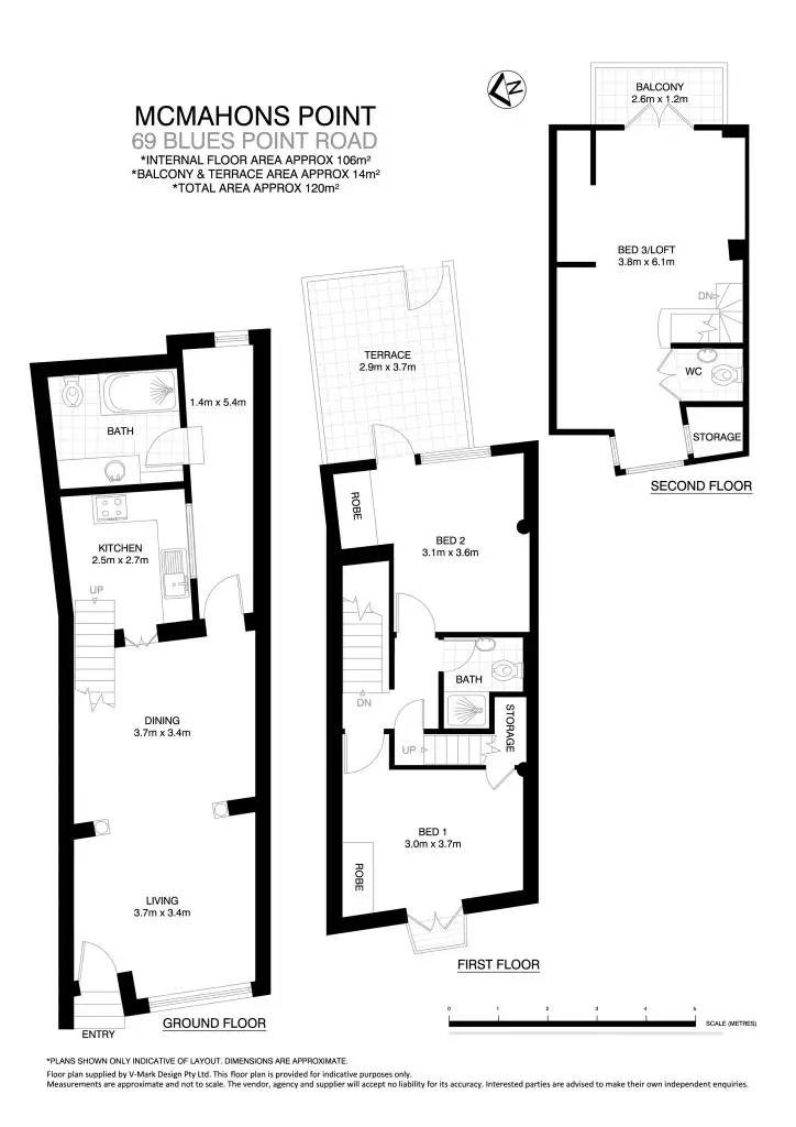 Floorplan of Homely house listing, 69 Blues Point Road, Mcmahons Point NSW 2060