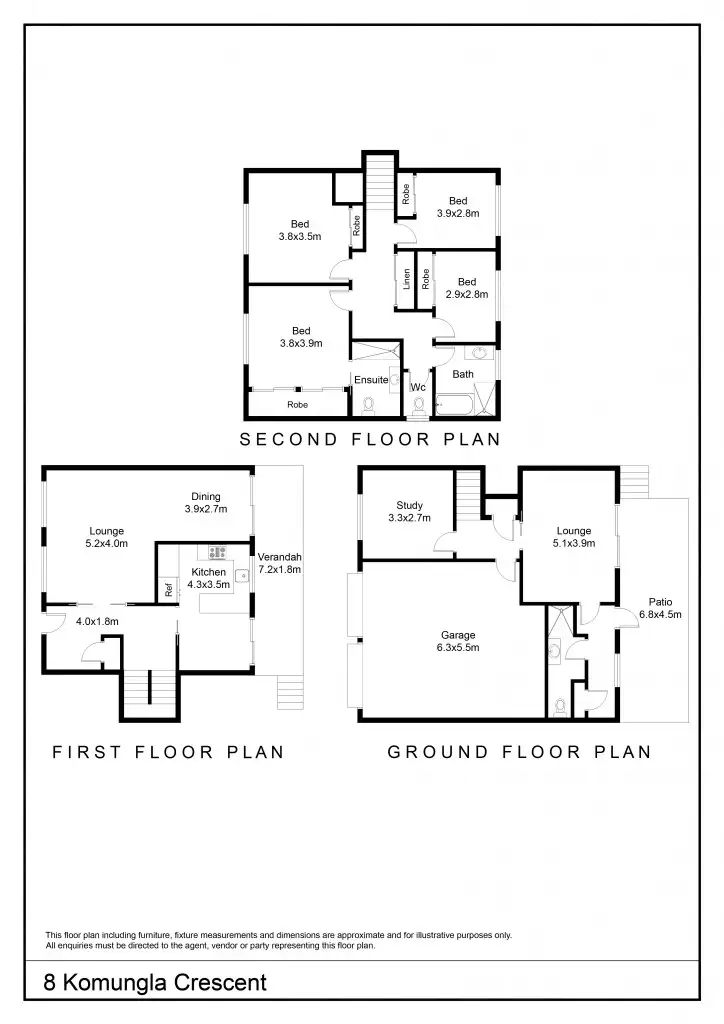 Floorplan of Homely house listing, 8 Komungla Crescent, Goulburn NSW 2580