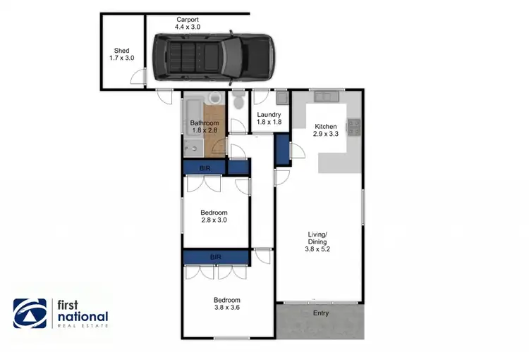 Floorplan of Homely unit listing, 5/14-16 Carter Street, Sale VIC 3850