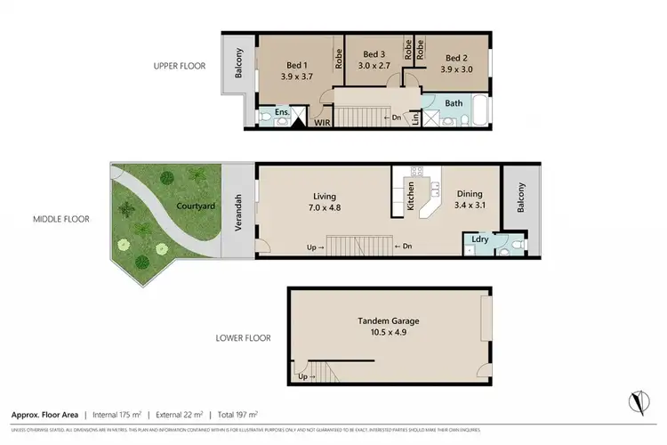 Floorplan of Homely townhouse listing, 5/60 Stanley Terrace, Taringa QLD 4068