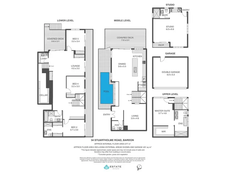 Floorplan of Homely house listing, 34 Stuartholme Road, Bardon QLD 4065
