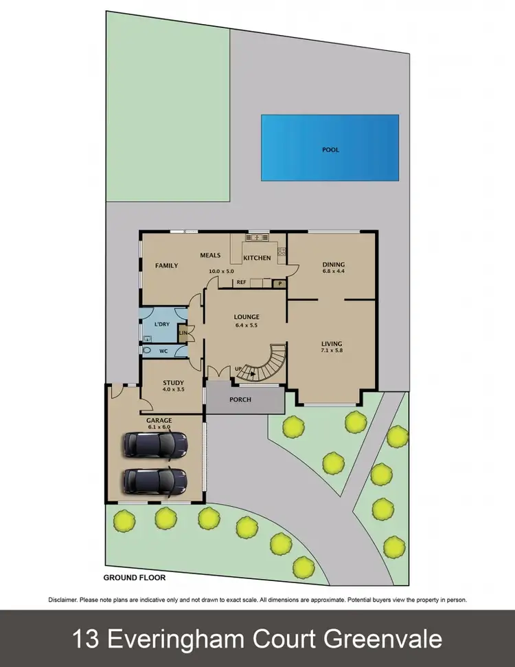 Floorplan of Homely house listing, 13 Everingham Court, Greenvale VIC 3059