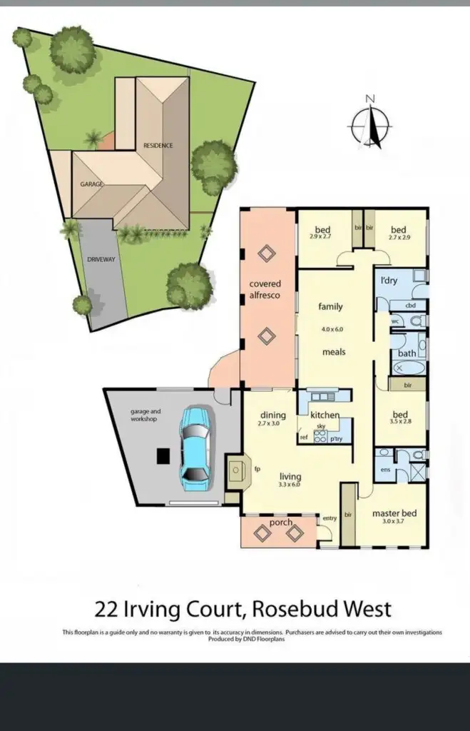 Floorplan of Homely house listing, 22 Irving Crt, Capel Sound VIC 3940