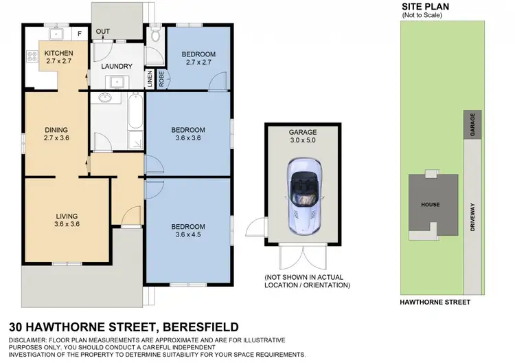 Floorplan of Homely house listing, 30 Hawthorne Street, Beresfield NSW 2322