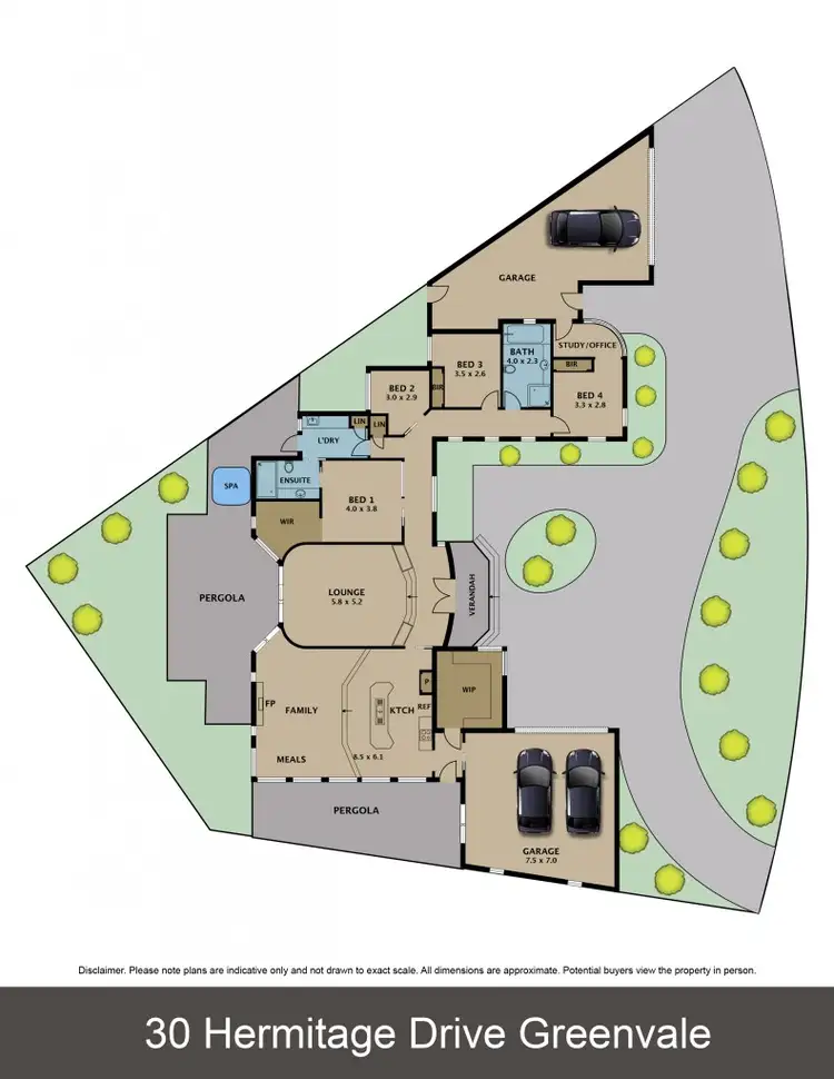 Floorplan of Homely house listing, 30 Hermitage Drive, Greenvale VIC 3059