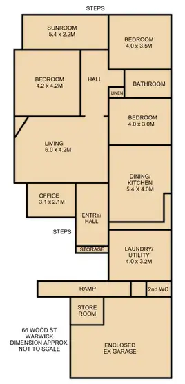 Floorplan of Homely house listing, 66 Wood Street, Warwick QLD 4370