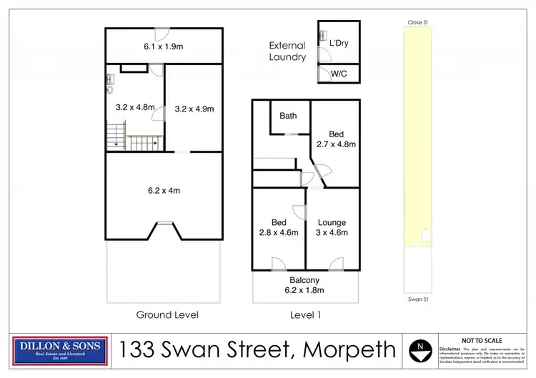 Floorplan of Homely house listing, 133 Swan Street, Morpeth NSW 2321