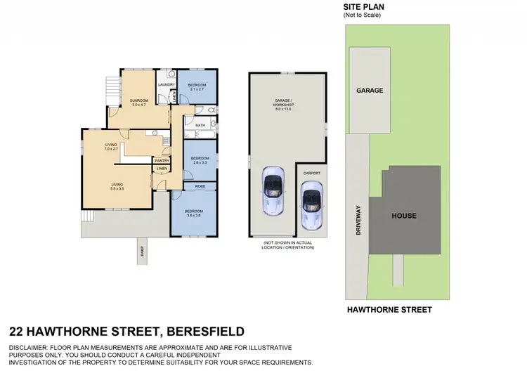 Floorplan of Homely house listing, 22 Hawthorne Street, Beresfield NSW 2322
