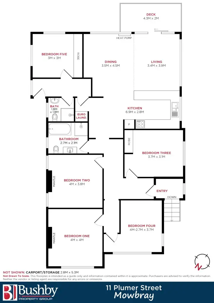 Floorplan of Homely house listing, 11 Plumer Street, Mowbray TAS 7248