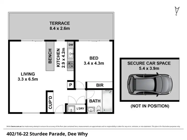 Floorplan of Homely unit listing, 402/16-22 Sturdee Parade, Dee Why NSW 2099