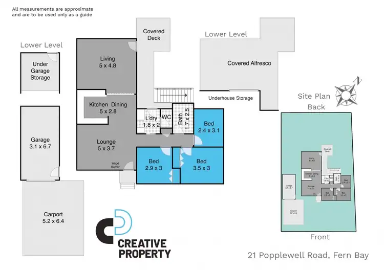 Floorplan of Homely house listing, 21 Popplewell Road, Fern Bay NSW 2295