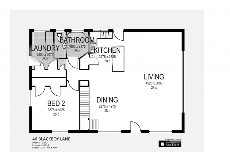 Floorplan of Homely house listing, 46 Blackboy Lane, Glenrowan VIC 3675