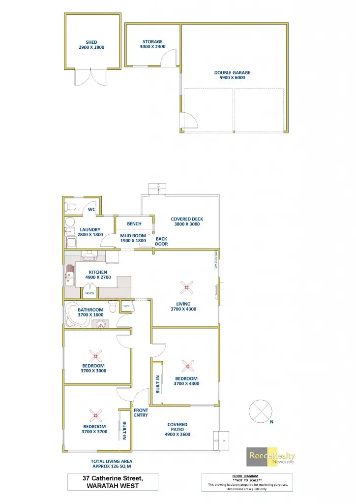 Floorplan of Homely house listing, 37 Catherine Street, Waratah West NSW 2298