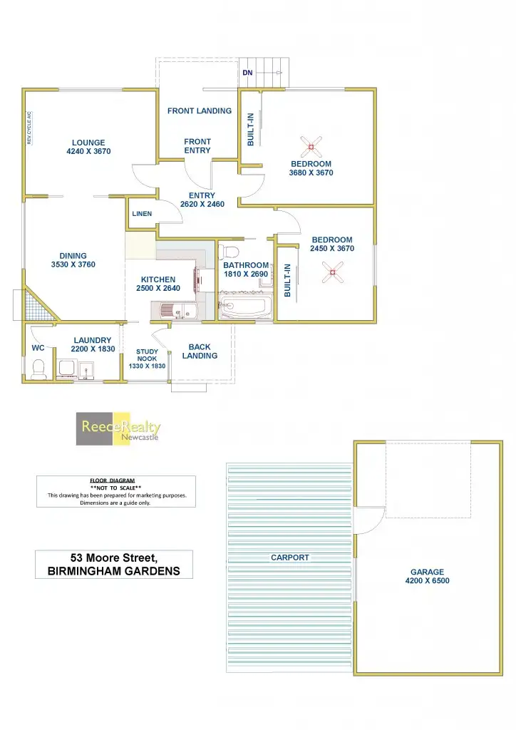 Floorplan of Homely house listing, 53 Moore Street, Birmingham Gardens NSW 2287